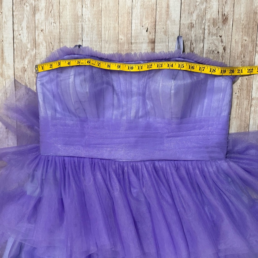 NWOT Lavender Tiered Tulle Prom Dress - Picture 5 of 9
